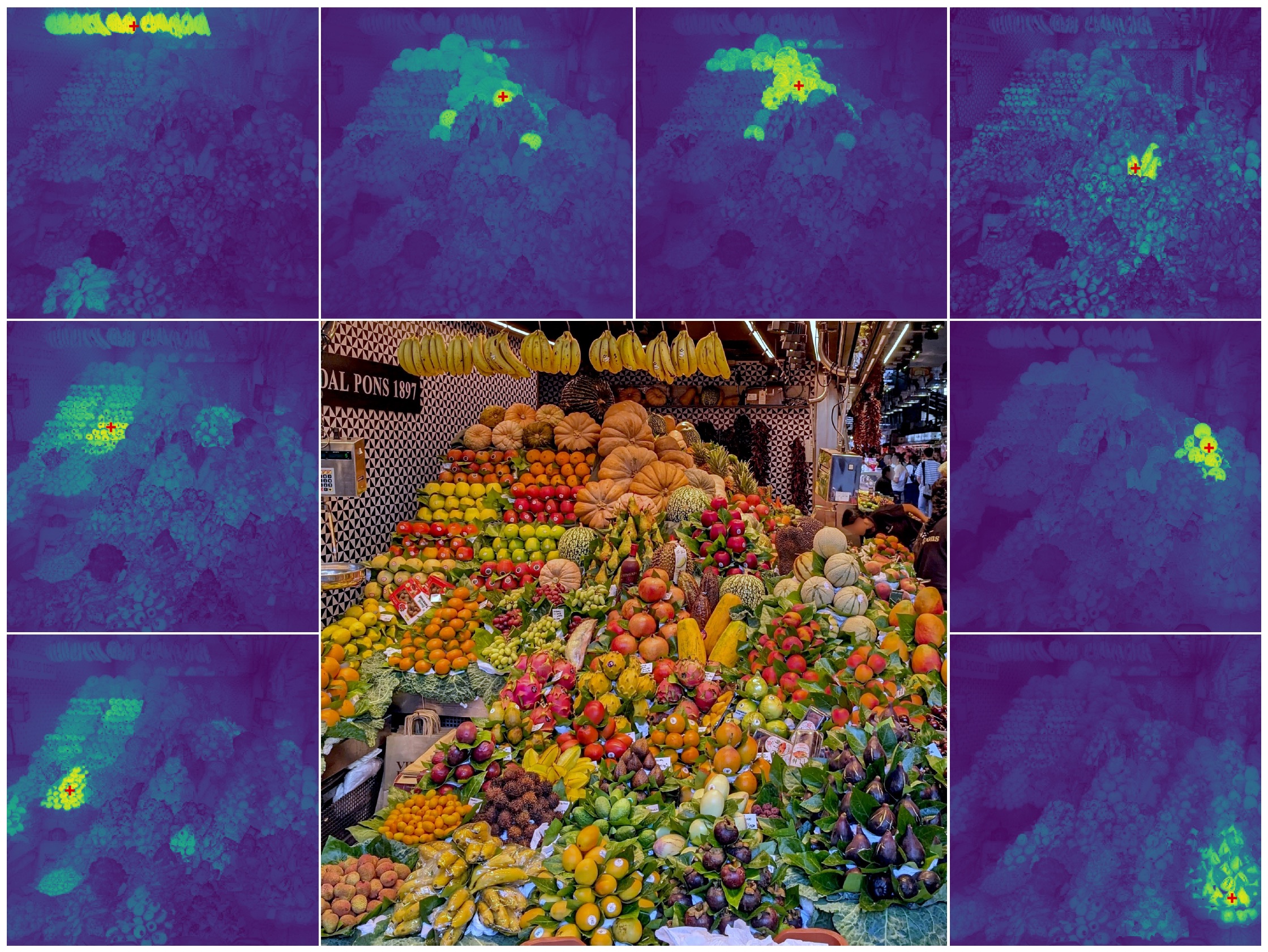 Crowded market scene